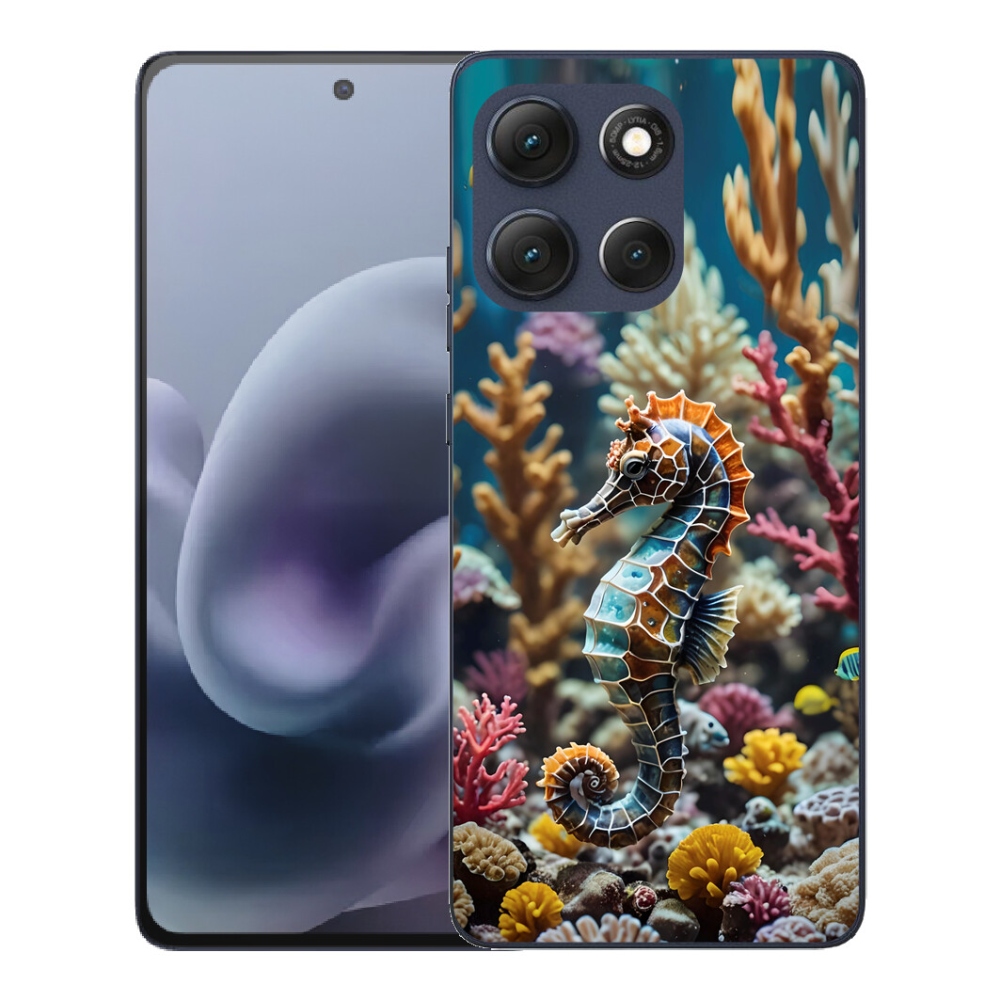 Gelový kryt mmCase na Motorola Moto G86 5G - mořský koník 2