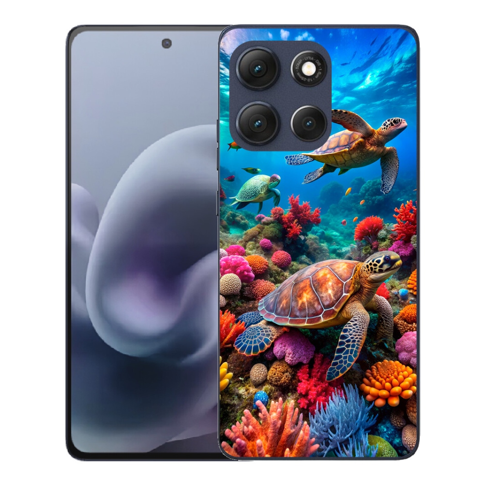 Gelový kryt mmCase na Motorola Moto G86 5G - mořský svět 2