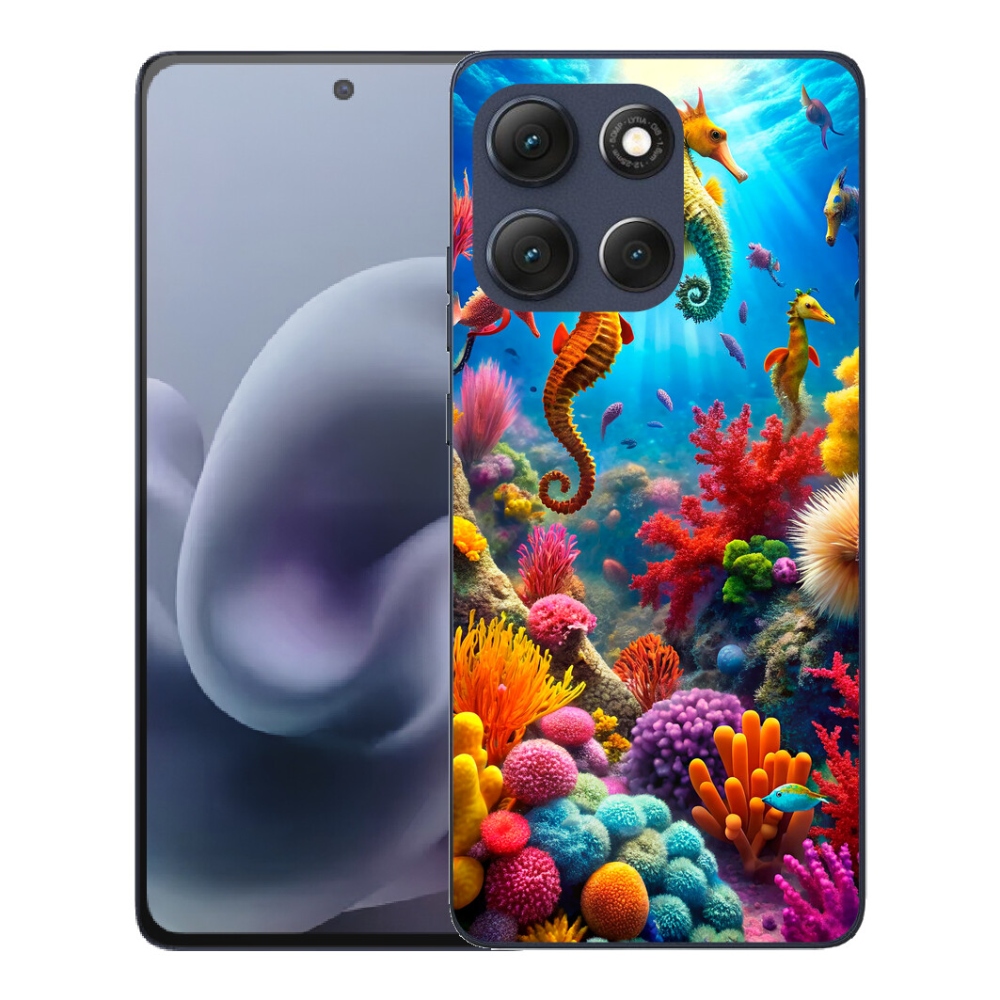 Gelový kryt mmCase na Motorola Moto G86 5G - mořský svět 3