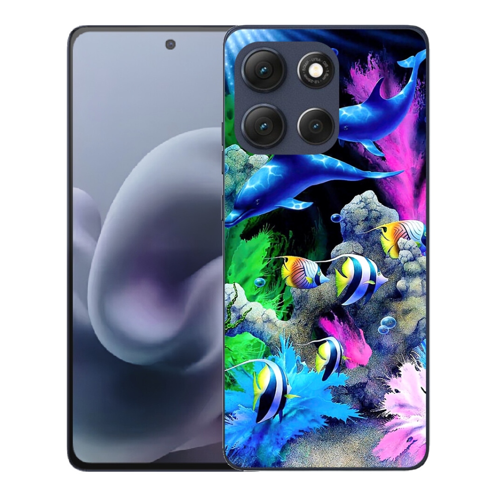 Gelový kryt mmCase na Motorola Moto G86 5G - mořský svět