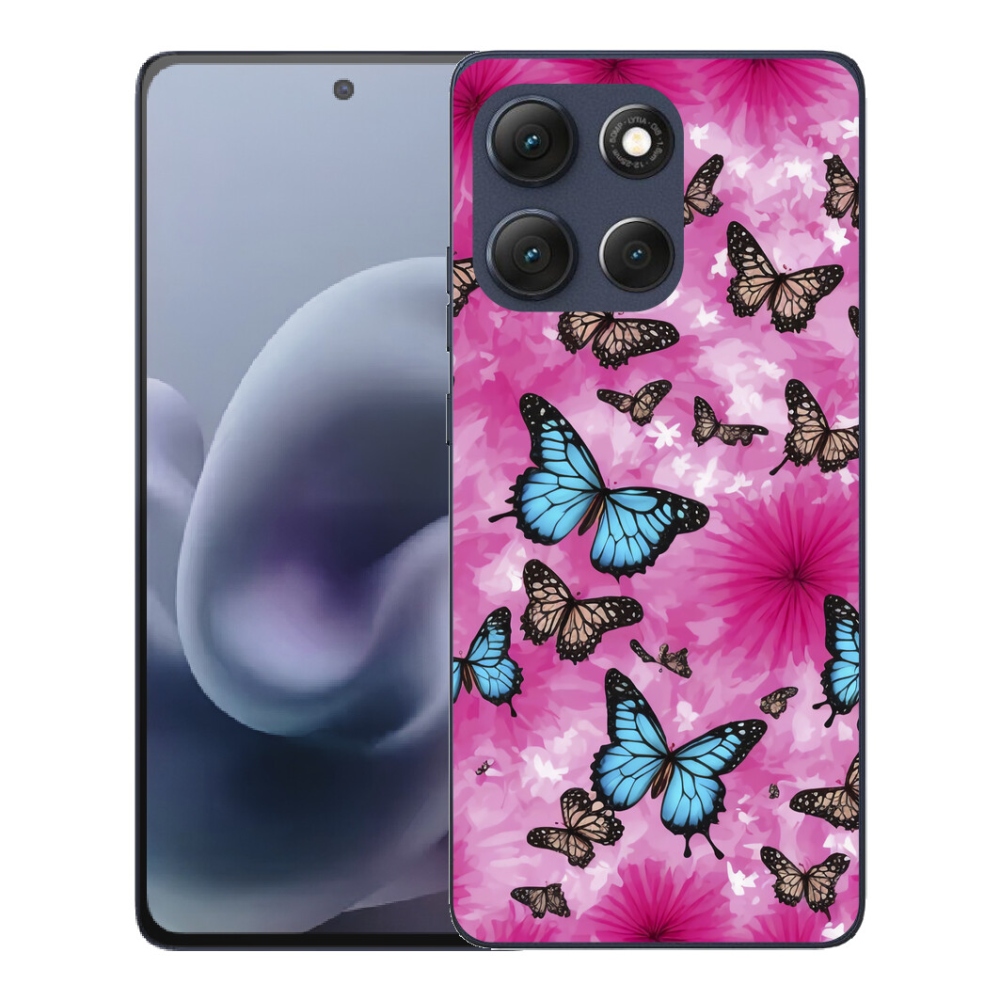 Gelový kryt mmCase na Motorola Moto G86 5G - motýlí zahrada