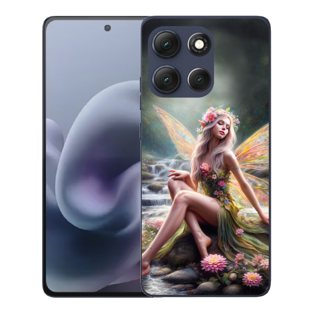 Gelový kryt mmCase na Motorola Moto G86 5G - motýlí žena 1