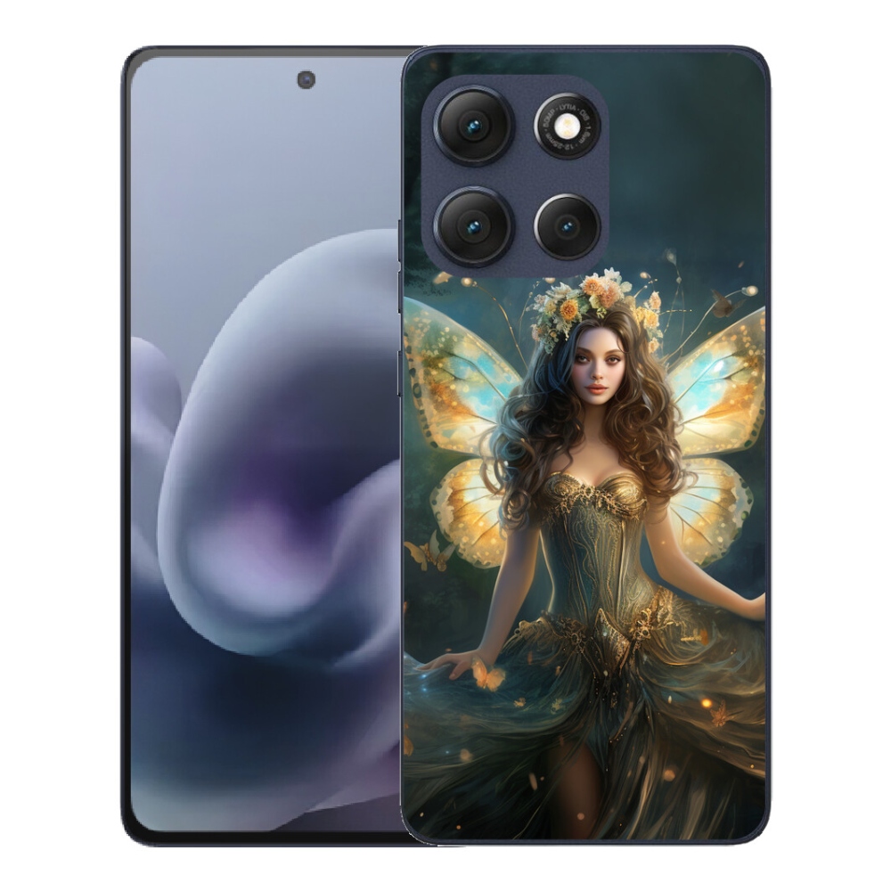 Gelový kryt mmCase na Motorola Moto G86 5G - motýlí žena
