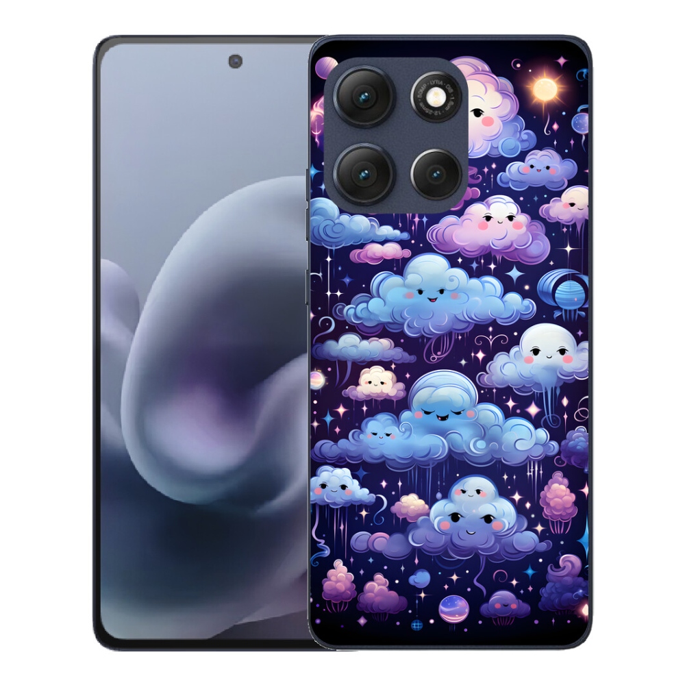 Gelový kryt mmCase na Motorola Moto G86 5G - mráčky