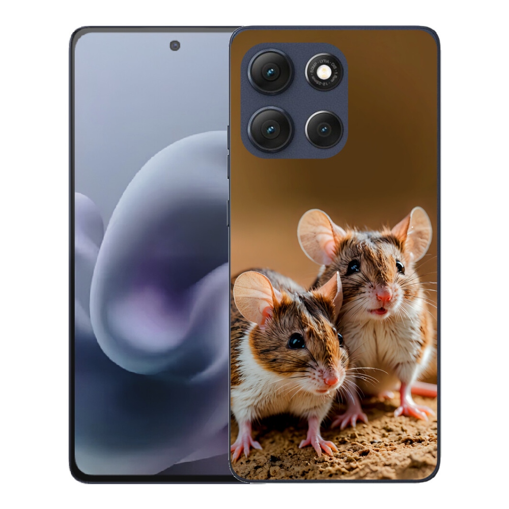 Gelový kryt mmCase na Motorola Moto G86 5G - myší duo