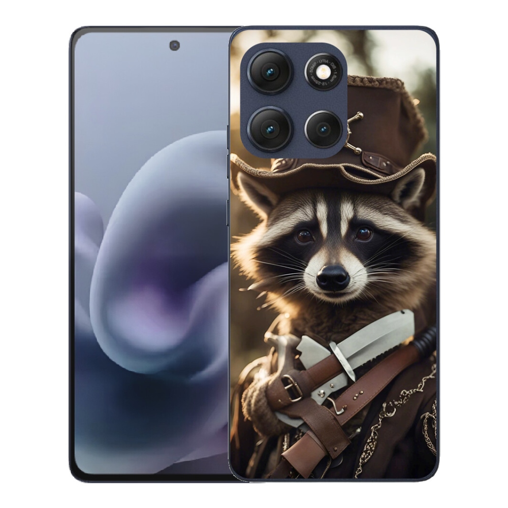 Gelový kryt mmCase na Motorola Moto G86 5G - mýval v uniformě