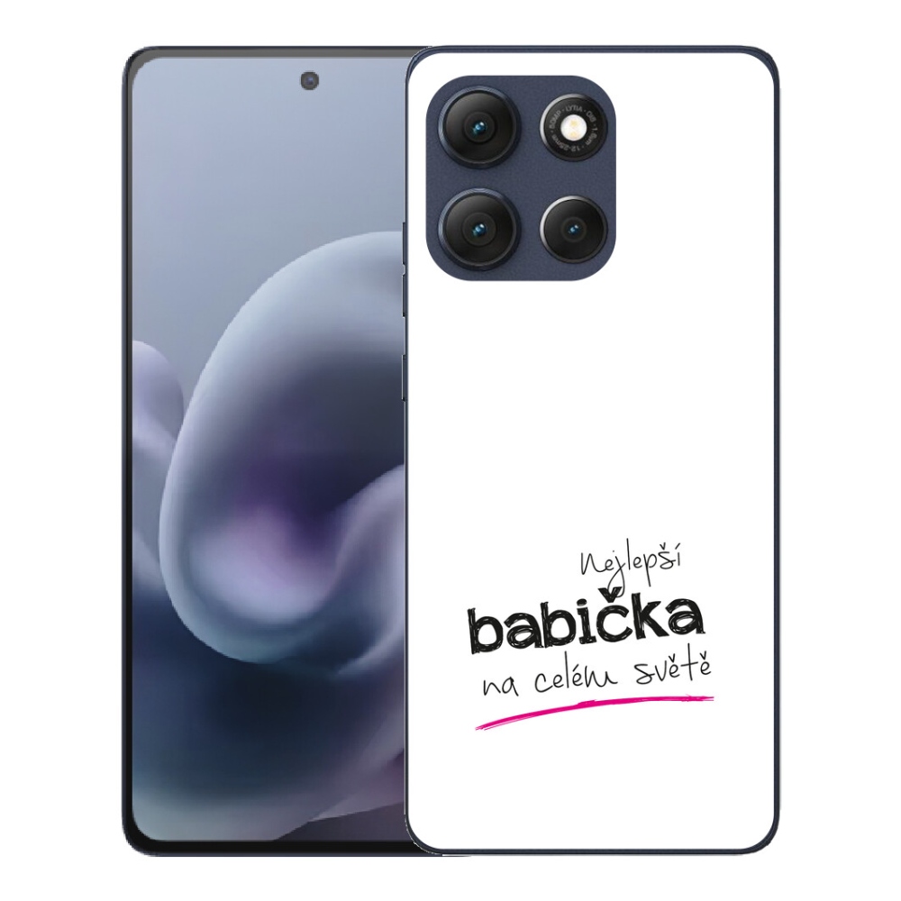 Gelový kryt mmCase na Motorola Moto G86 5G - nejlepší babička 4 bílé pozadí