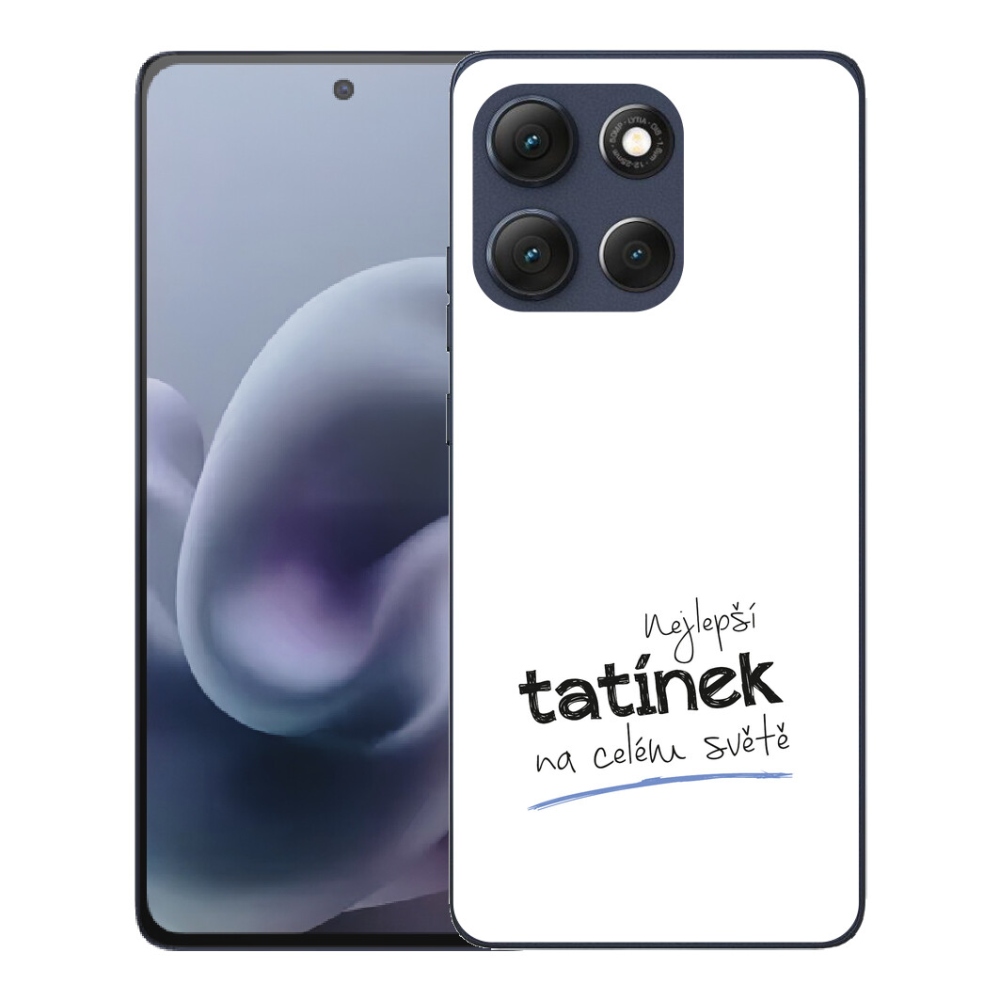 Gelový kryt mmCase na Motorola Moto G86 5G - nejlepší tatínek 4 bílé pozadí