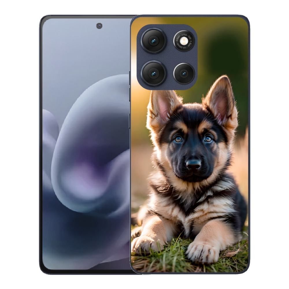 Gelový kryt mmCase na Motorola Moto G86 5G - německý ovčák v přírodě