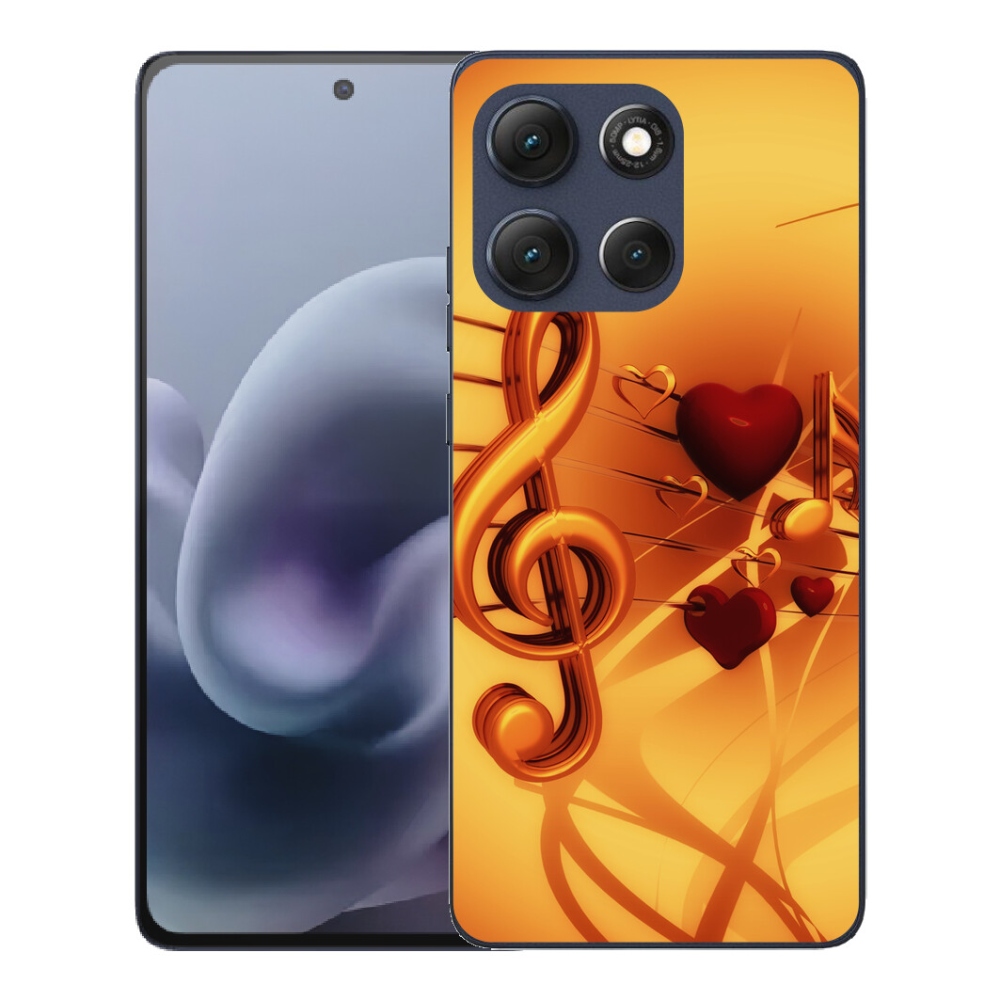 Gelový kryt mmCase na Motorola Moto G86 5G - noty