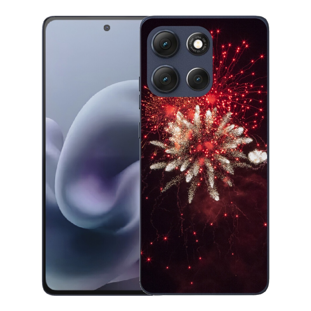 Gelový kryt mmCase na Motorola Moto G86 5G - ohňostroj