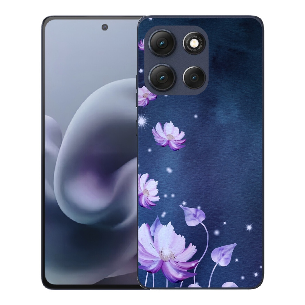 Gelový kryt mmCase na Motorola Moto G86 5G - padající květy