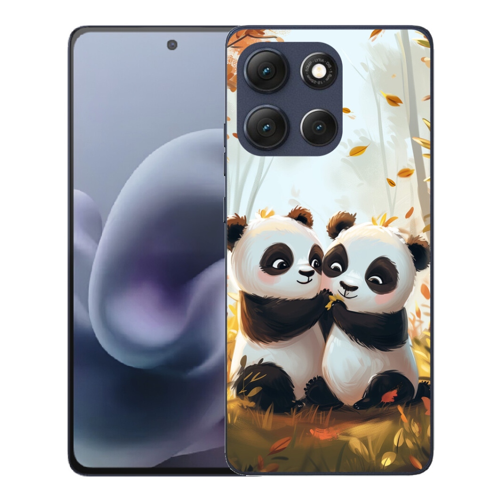Gelový kryt mmCase na Motorola Moto G86 5G - pandy