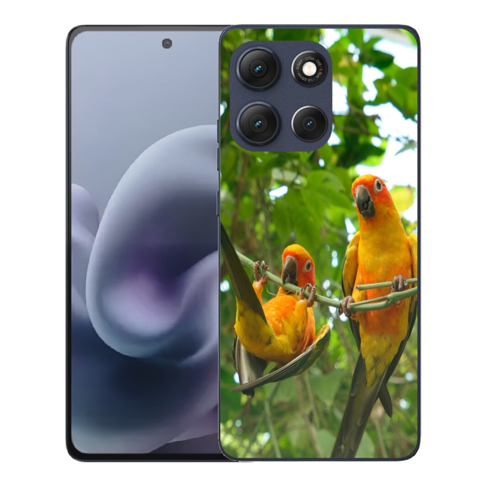Gelový kryt mmCase na Motorola Moto G86 5G - papoušci aratingy
