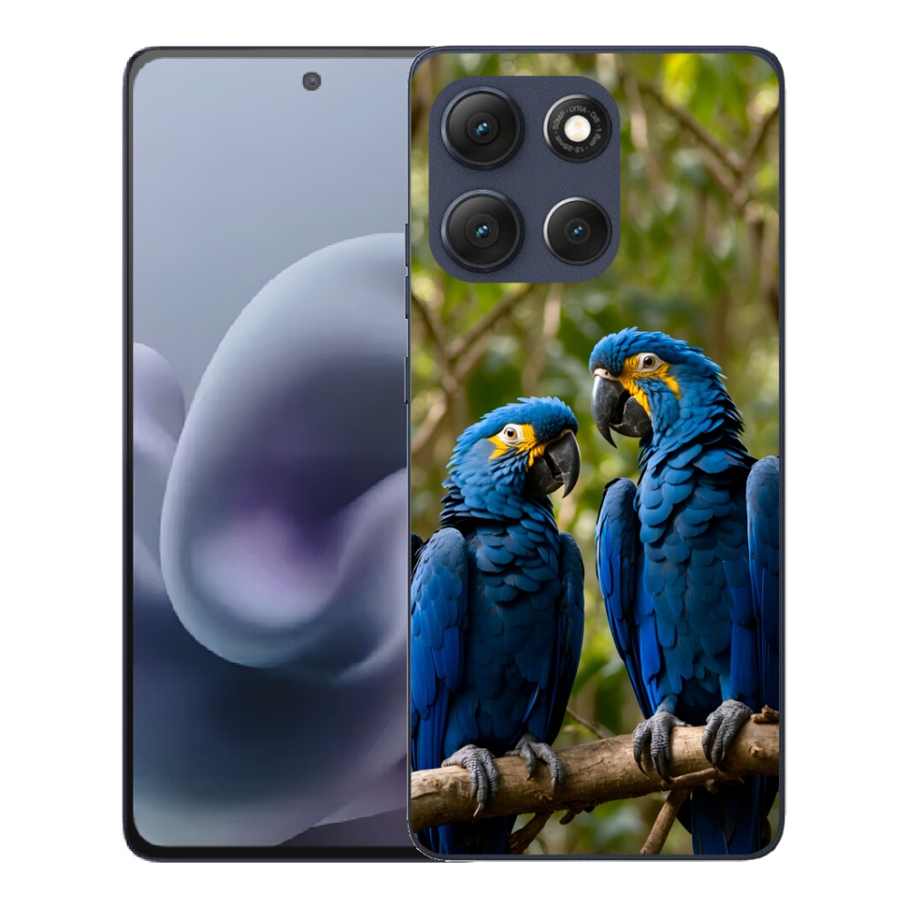Gelový kryt mmCase na Motorola Moto G86 5G - papouščí duo