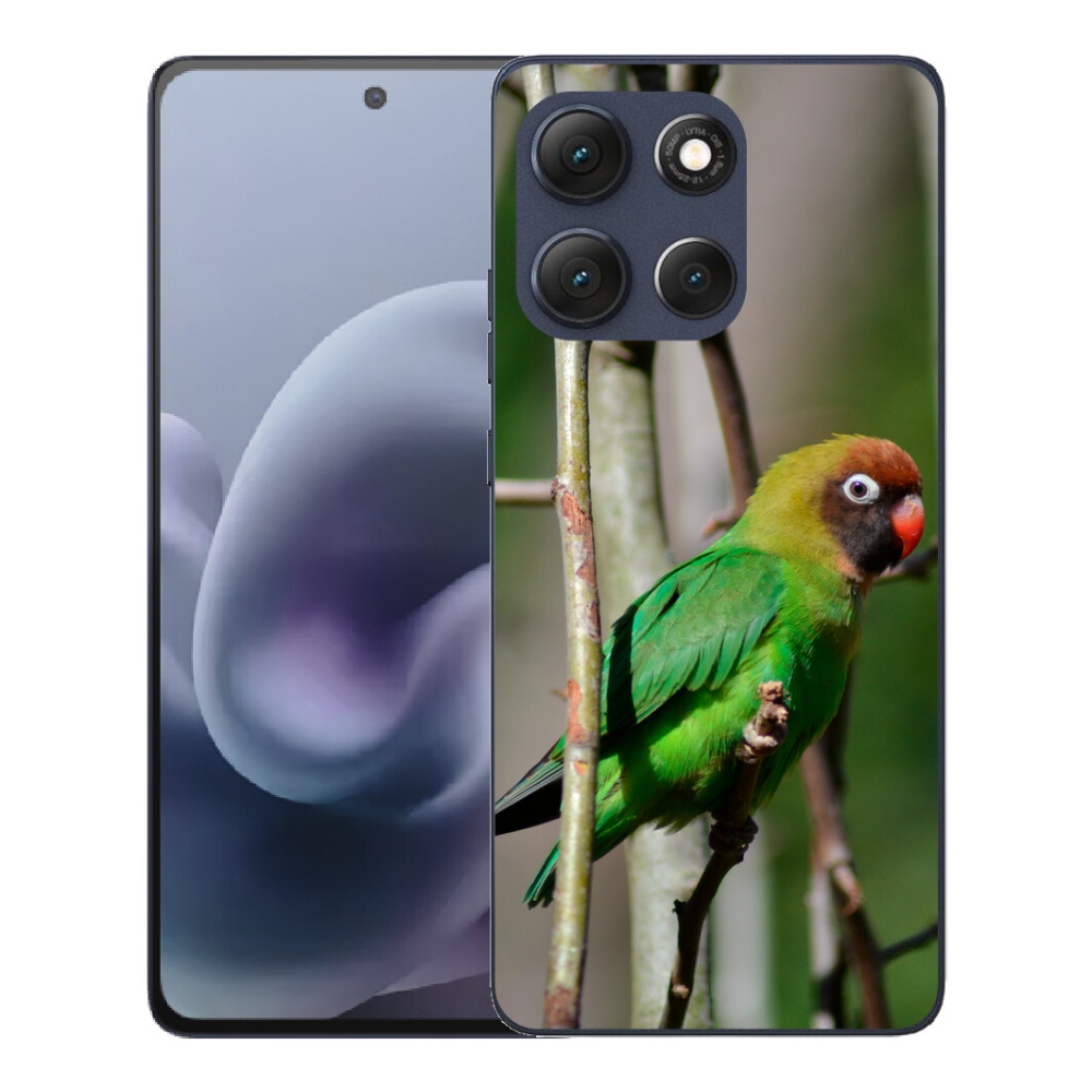 Gelový kryt mmCase na Motorola Moto G86 5G - papoušek agapornis