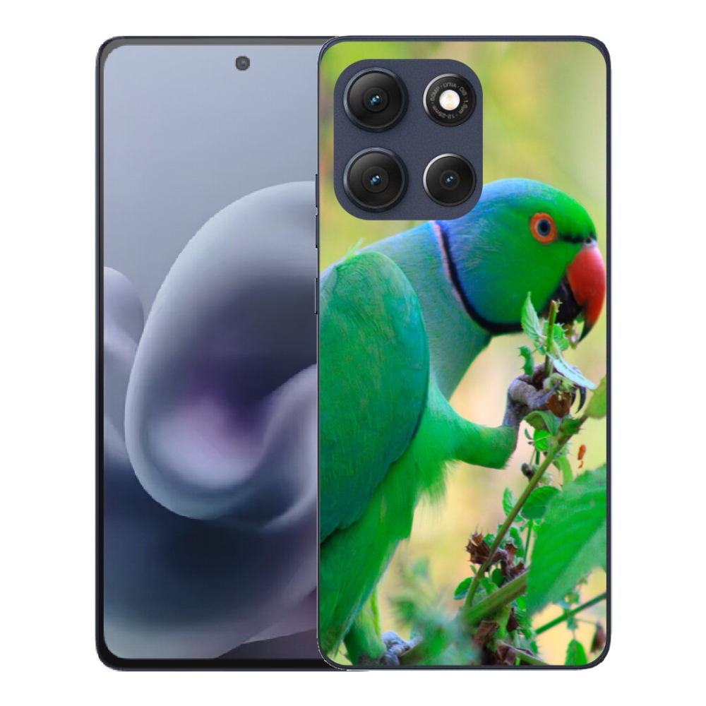 Gelový kryt mmCase na Motorola Moto G86 5G - papoušek alexandr