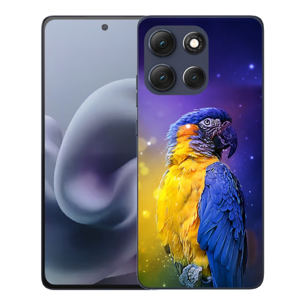 Gelový kryt mmCase na Motorola Moto G86 5G - papoušek ara 1