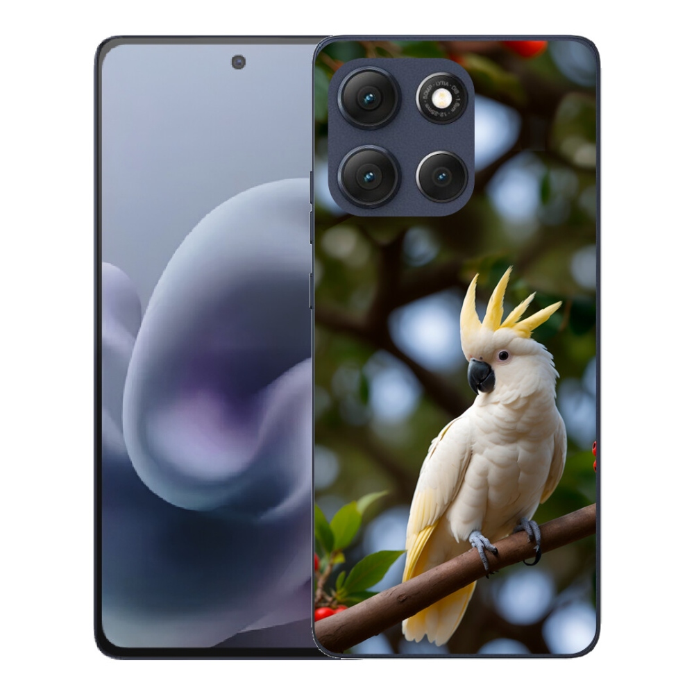 Gelový kryt mmCase na Motorola Moto G86 5G - papoušek kakadu 3