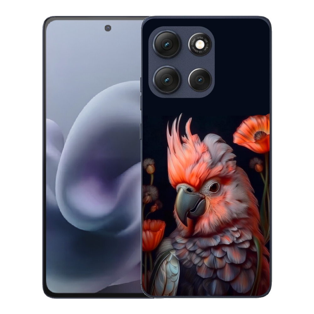 Gelový kryt mmCase na Motorola Moto G86 5G - papoušek kakadu v barvách