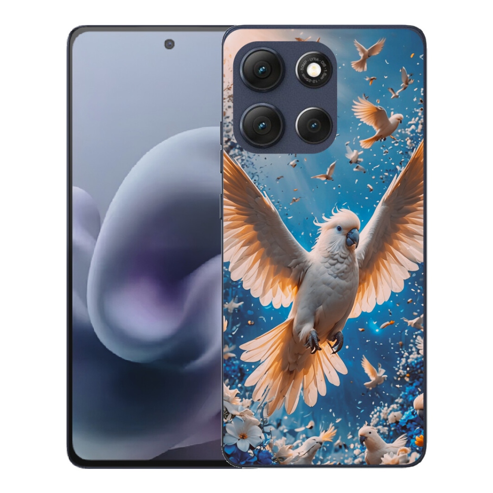 Gelový kryt mmCase na Motorola Moto G86 5G - papoušek kakadu