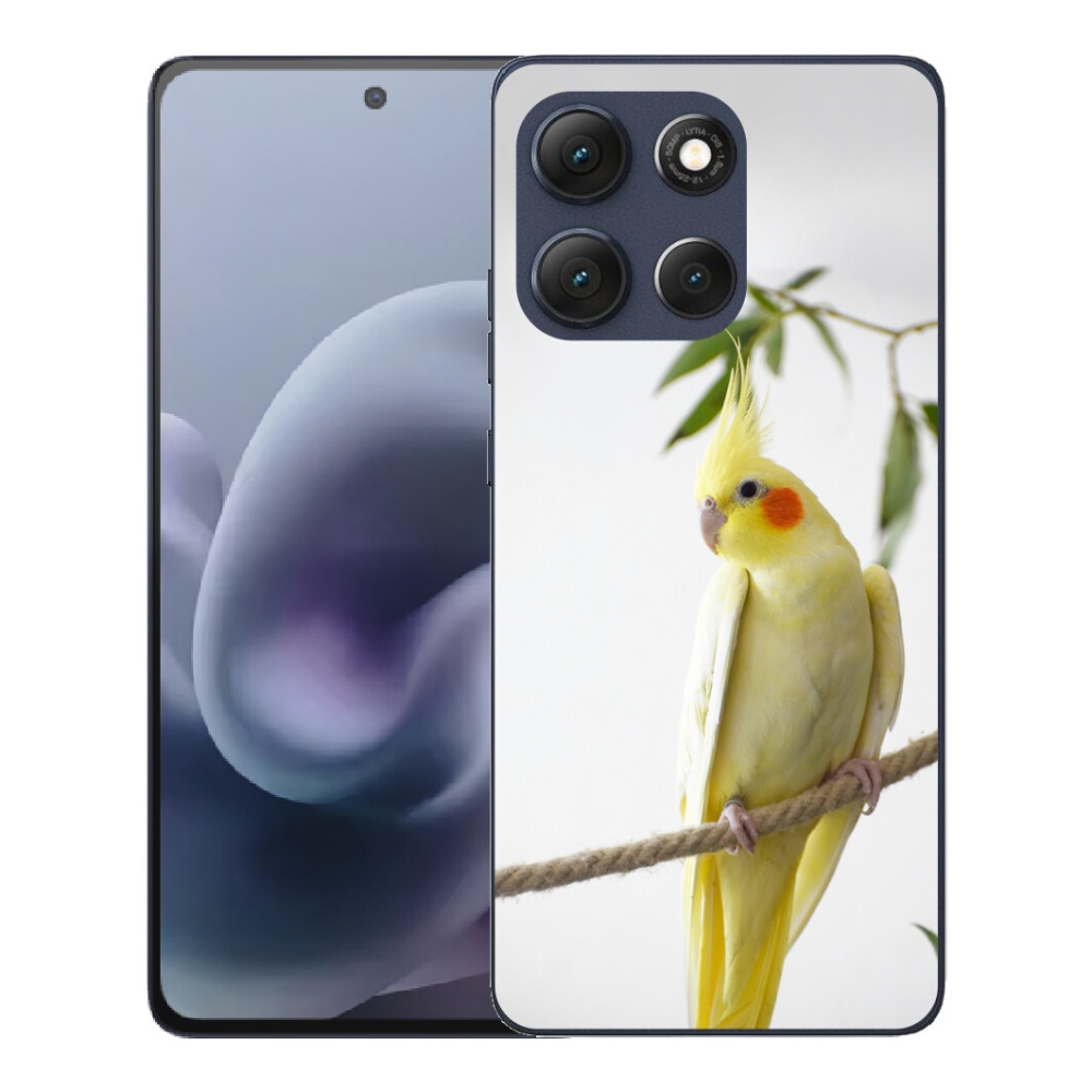 Gelový kryt mmCase na Motorola Moto G86 5G - papoušek korela chocholatá