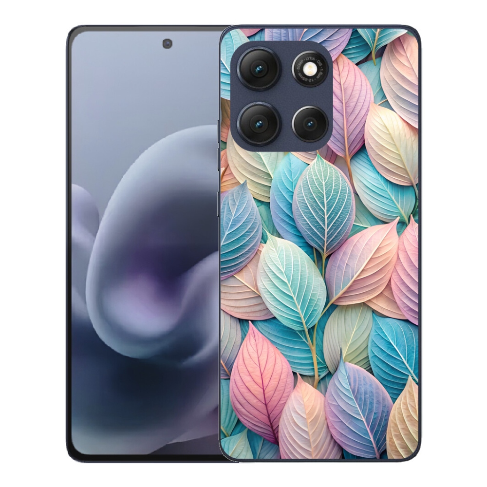 Gelový kryt mmCase na Motorola Moto G86 5G - pastelové listy