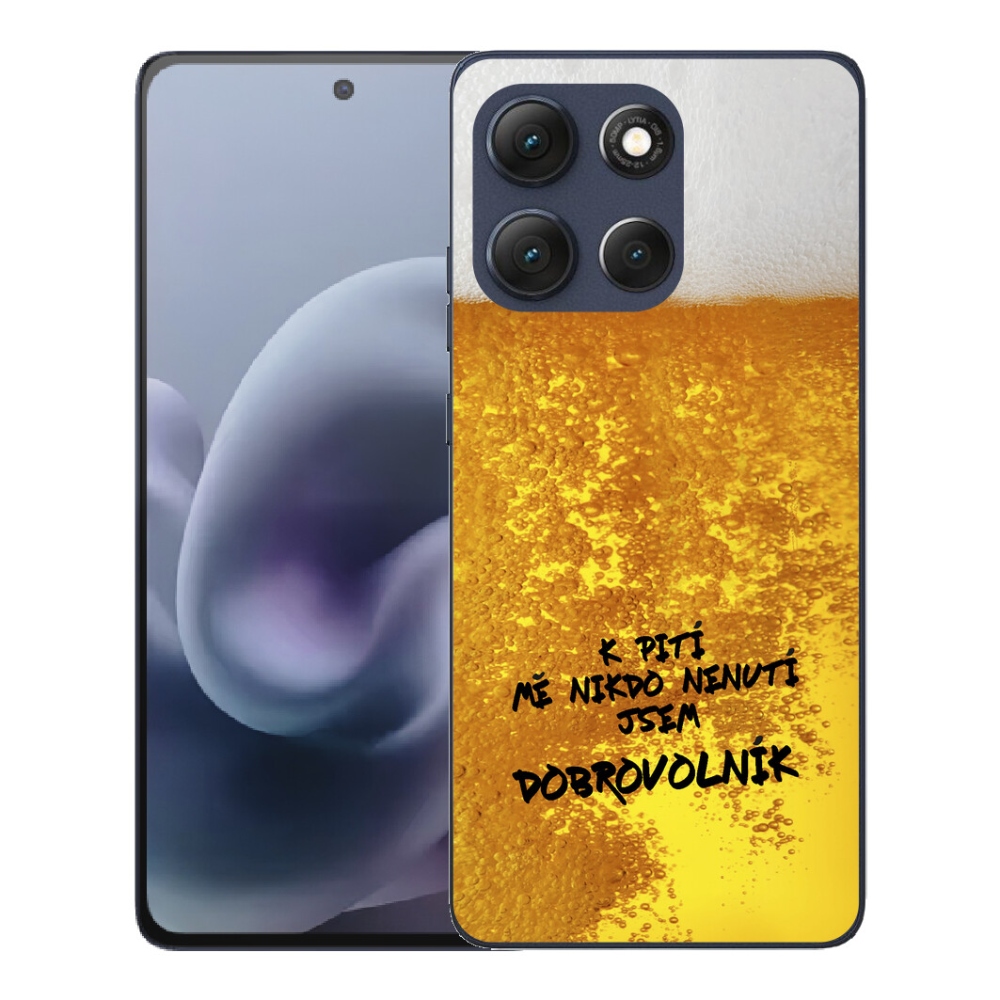 Gelový kryt mmCase na Motorola Moto G86 5G - pivní motiv 4