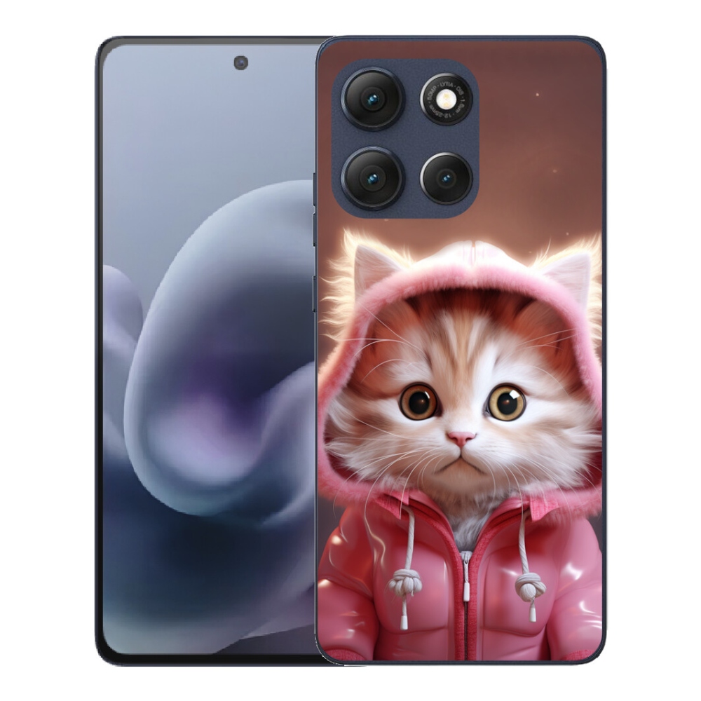 Gelový kryt mmCase na Motorola Moto G86 5G - roztomilé kotě 3