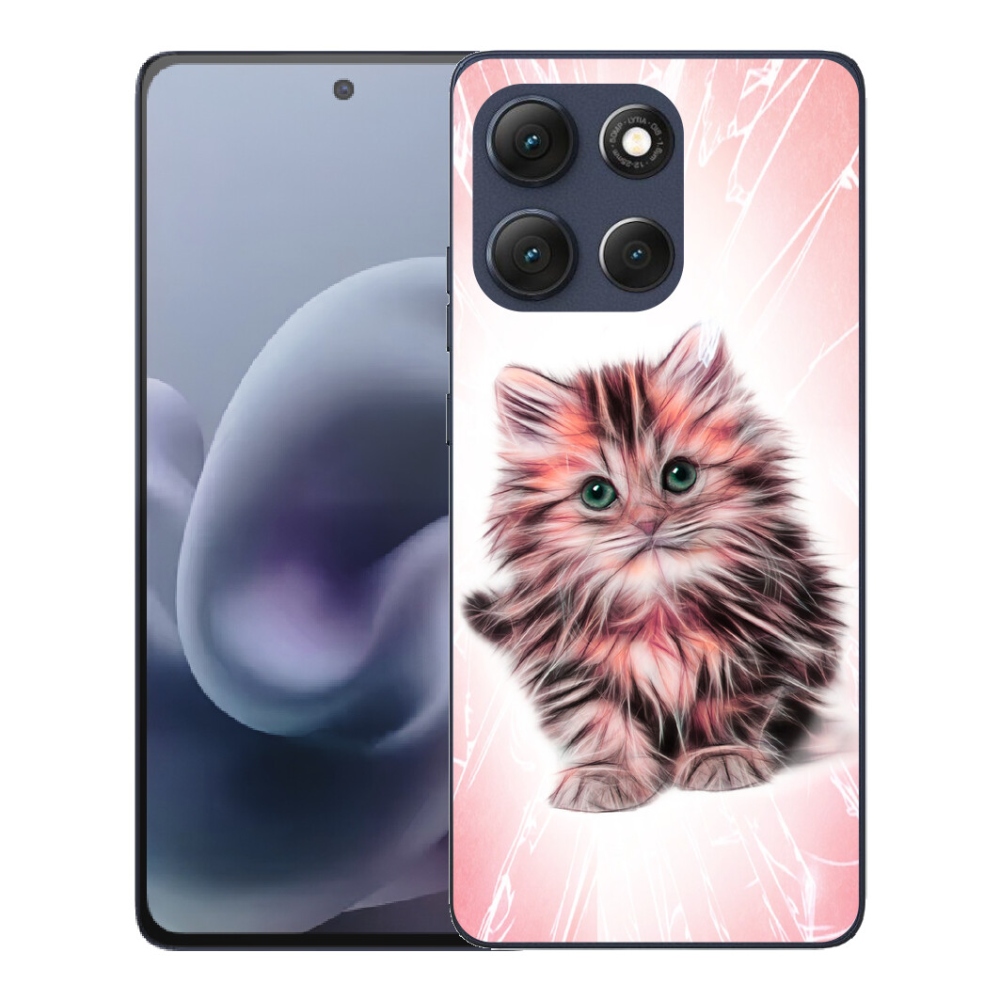 Gelový kryt mmCase na Motorola Moto G86 5G - roztomilé kotě