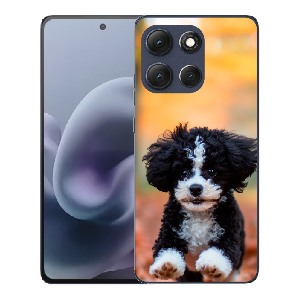 Gelový kryt mmCase na Motorola Moto G86 5G - roztomilé štěně 2