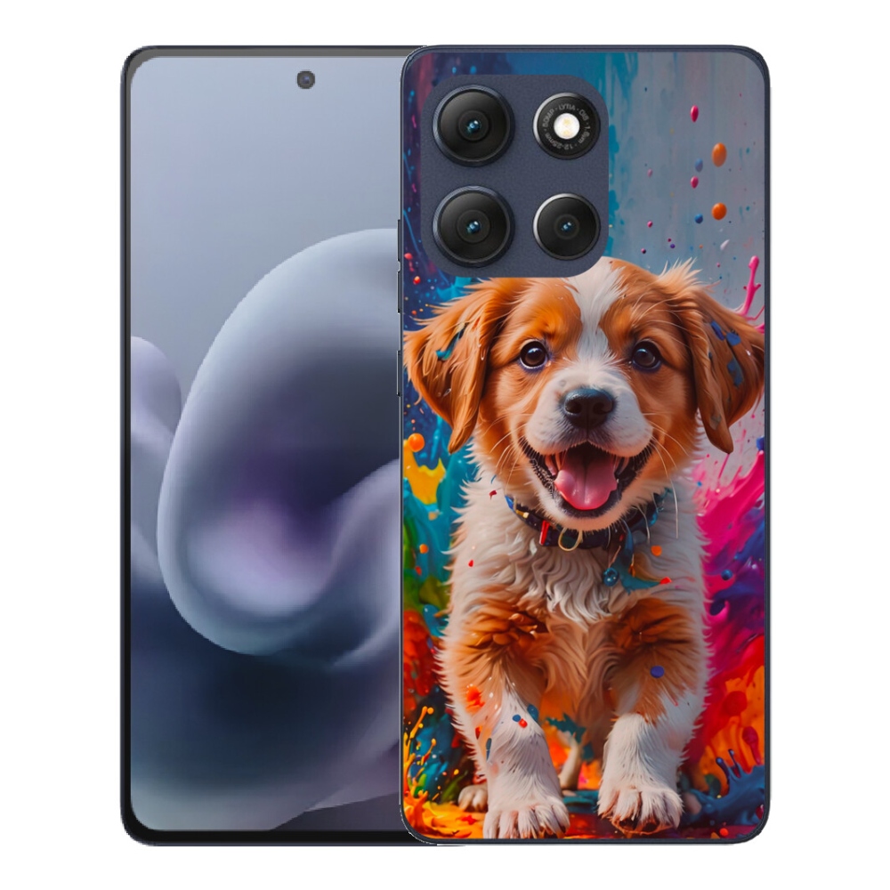 Gelový kryt mmCase na Motorola Moto G86 5G - roztomilé štěně 3