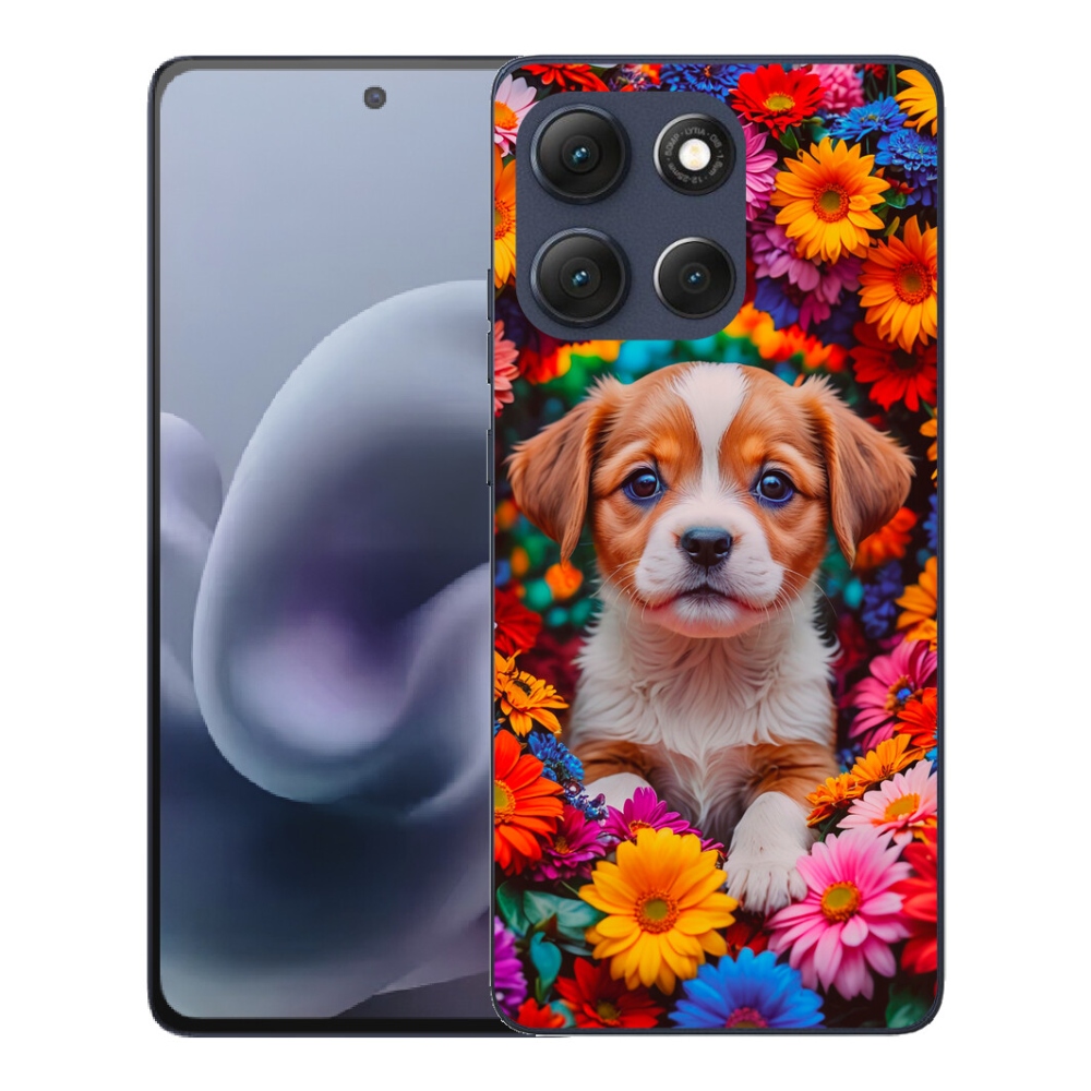 Gelový kryt mmCase na Motorola Moto G86 5G - roztomilé štěně