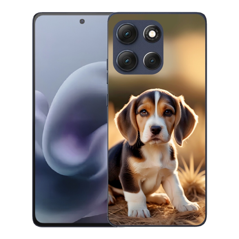 Gelový kryt mmCase na Motorola Moto G86 5G - roztomilý bígl