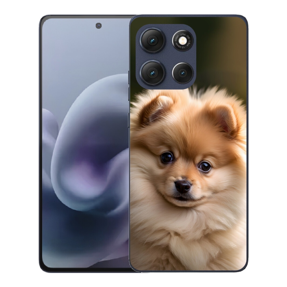 Gelový kryt mmCase na Motorola Moto G86 5G - roztomilý pomeranian 2