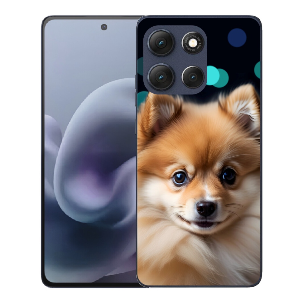 Gelový kryt mmCase na Motorola Moto G86 5G - roztomilý pomeranian