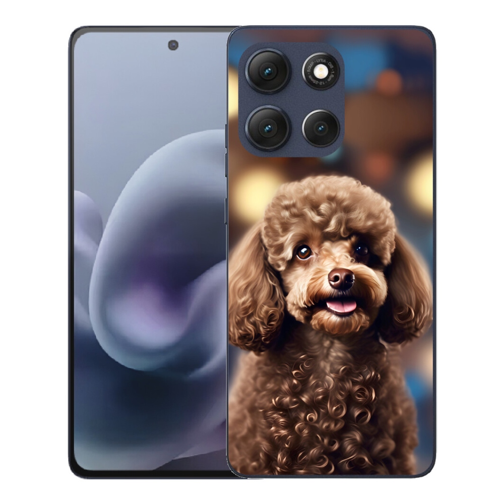 Gelový kryt mmCase na Motorola Moto G86 5G - roztomilý pudl
