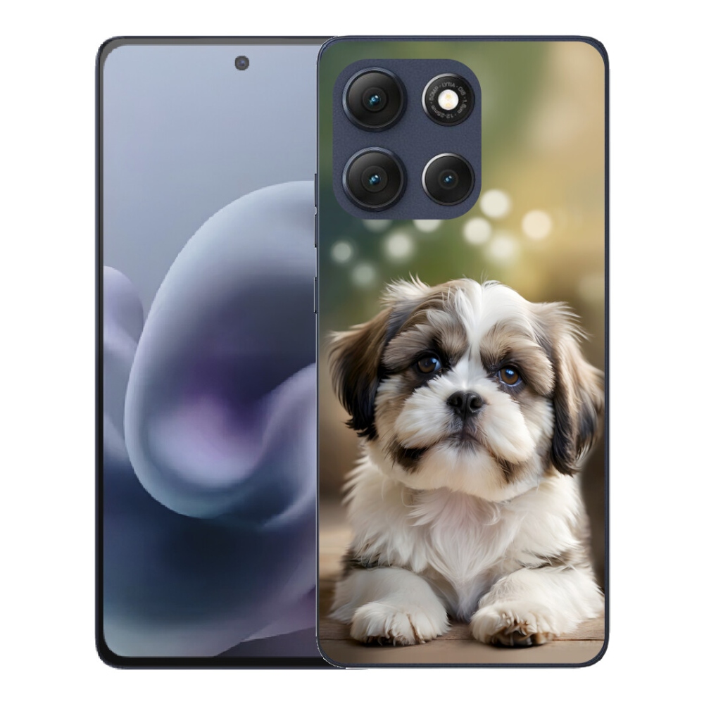 Gelový kryt mmCase na Motorola Moto G86 5G - roztomilý shih-tzu