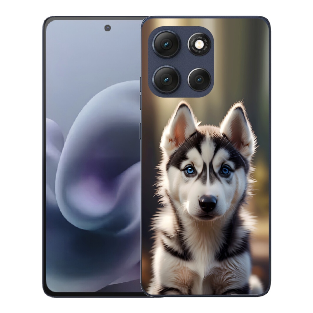 Gelový kryt mmCase na Motorola Moto G86 5G - roztomilý sibiřský husky