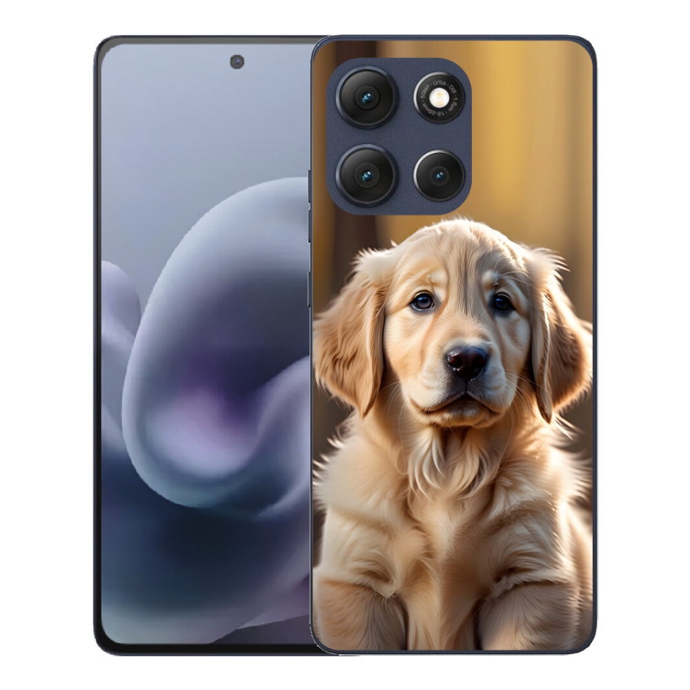 Gelový kryt mmCase na Motorola Moto G86 5G - roztomilý zlatý retrívr