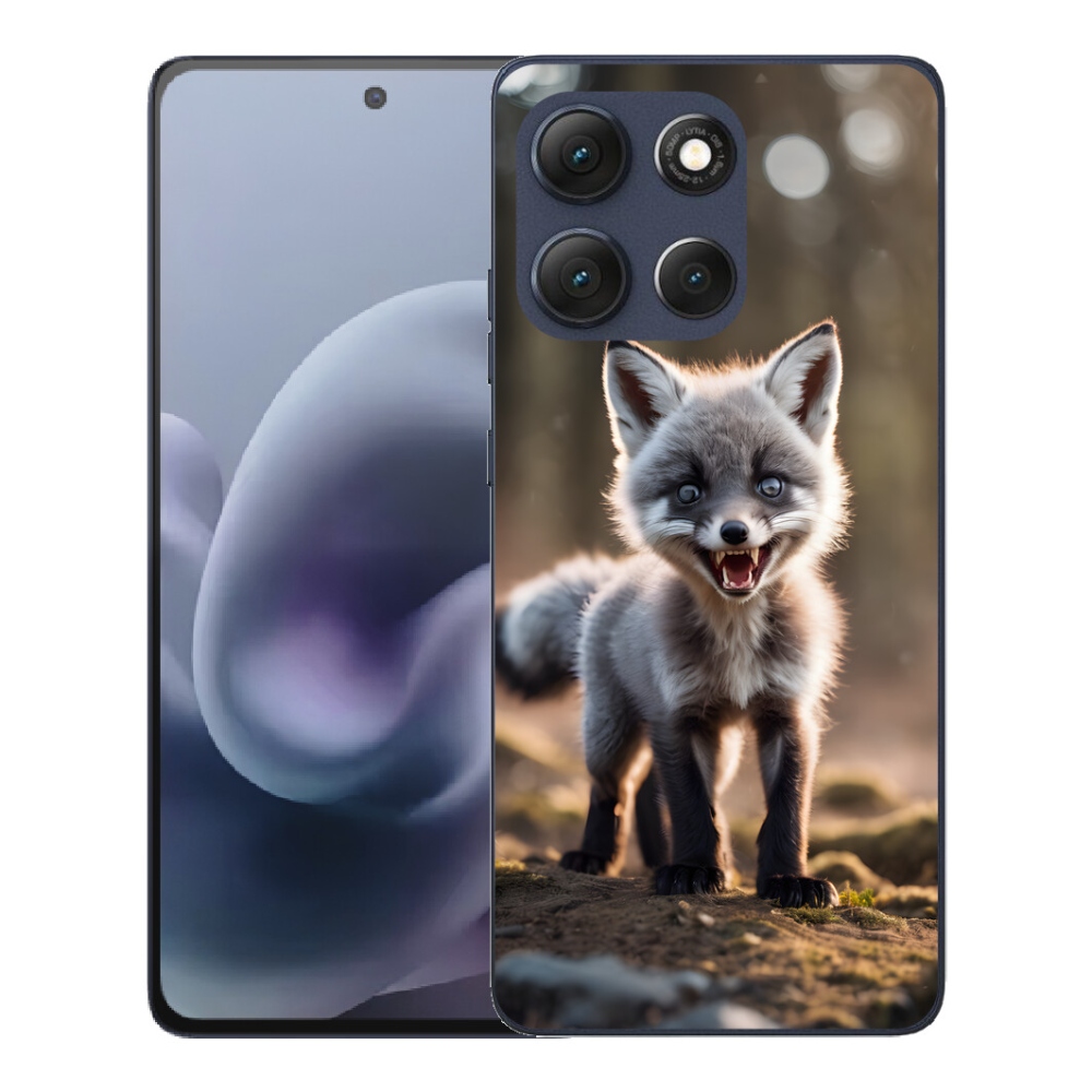 Gelový kryt mmCase na Motorola Moto G86 5G - rozzuřená liška