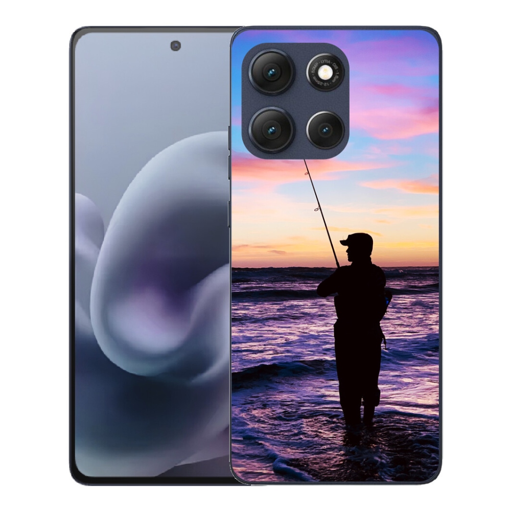 Gelový kryt mmCase na Motorola Moto G86 5G - rybaření 1