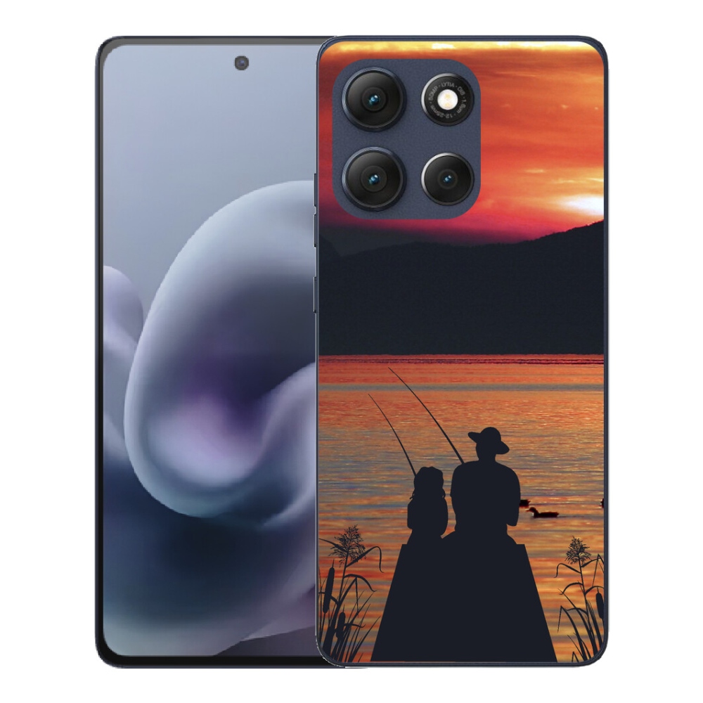 Gelový kryt mmCase na Motorola Moto G86 5G - rybaření 3