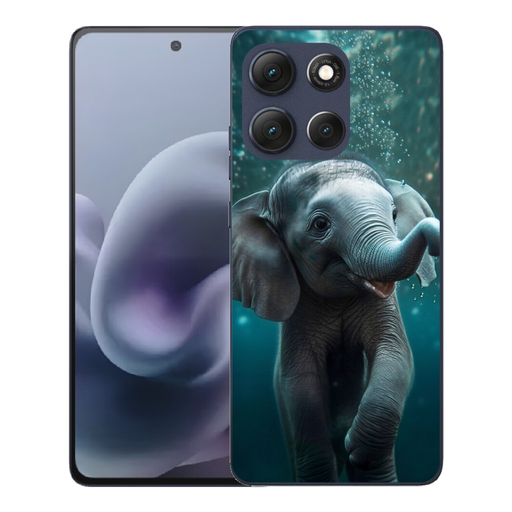 Gelový kryt mmCase na Motorola Moto G86 5G - slůně pod vodou