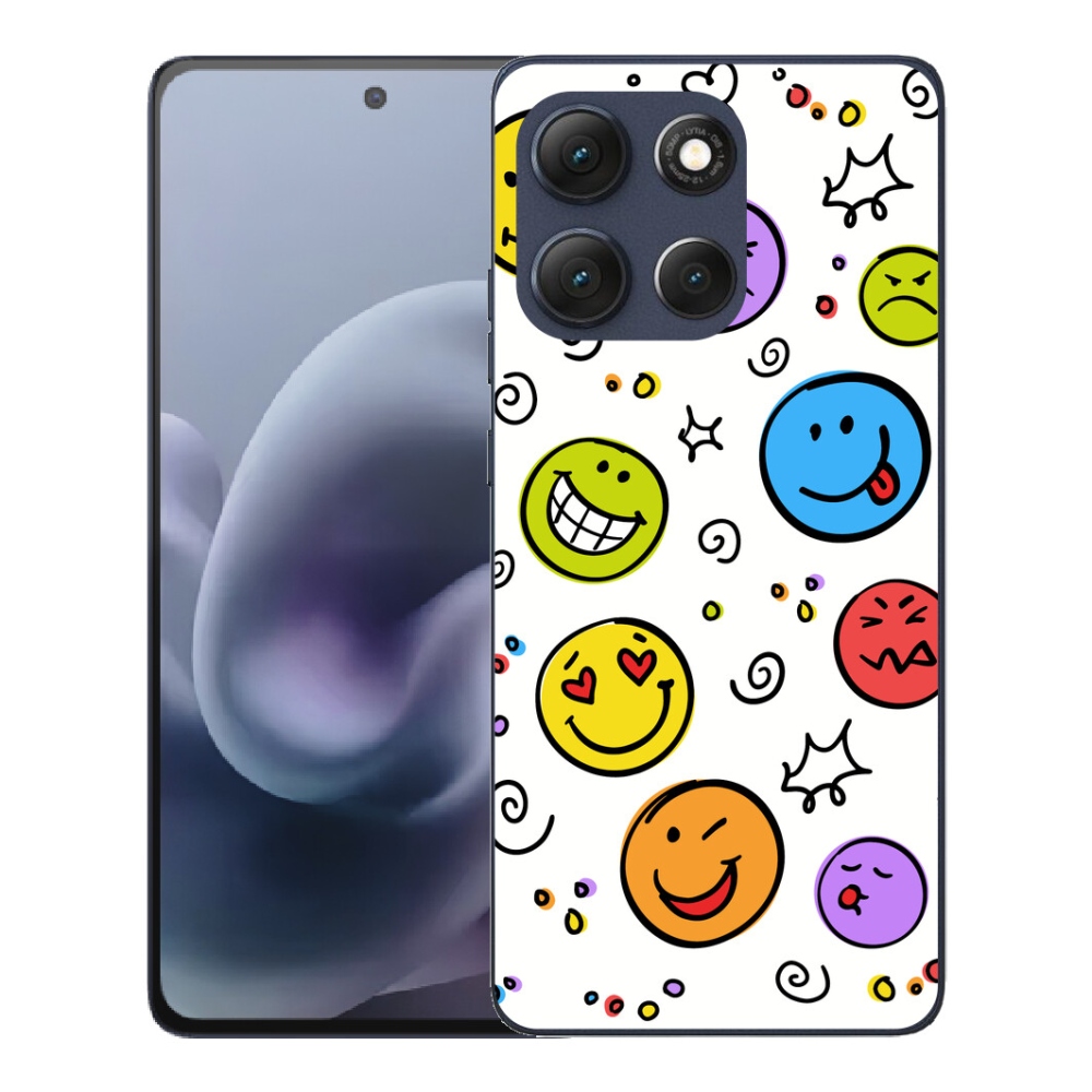 Gelový kryt mmCase na Motorola Moto G86 5G - smajlíci