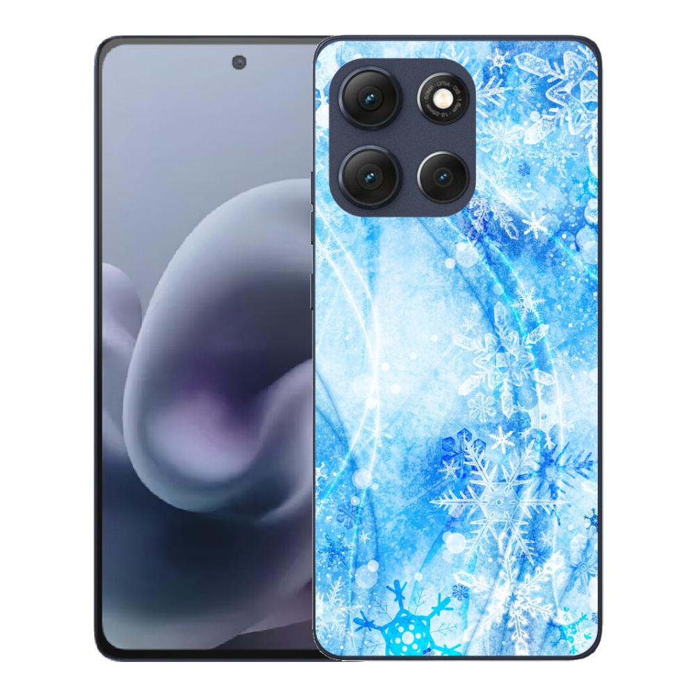 Gelový kryt mmCase na Motorola Moto G86 5G - sněhové vločky