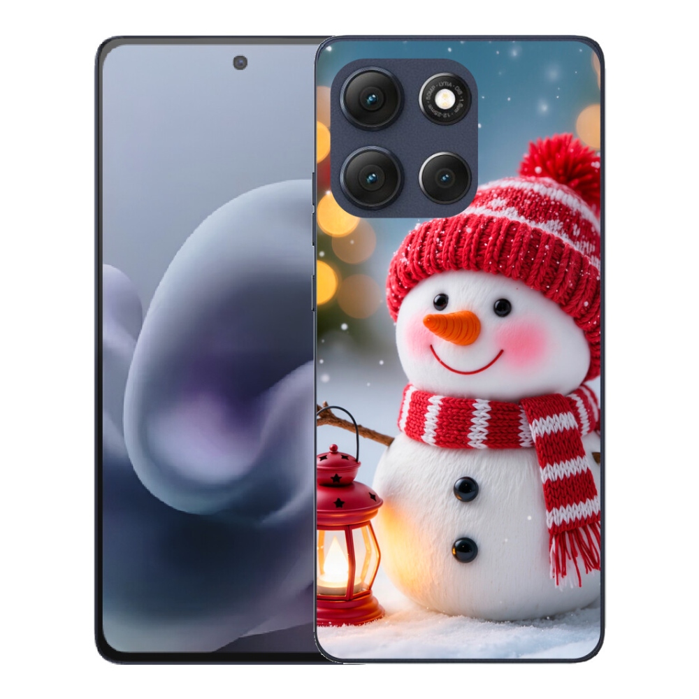 Gelový kryt mmCase na Motorola Moto G86 5G - sněhulák 2