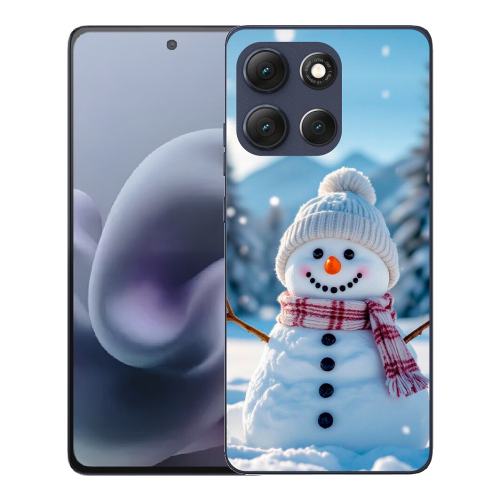 Gelový kryt mmCase na Motorola Moto G86 5G - sněhulák 3