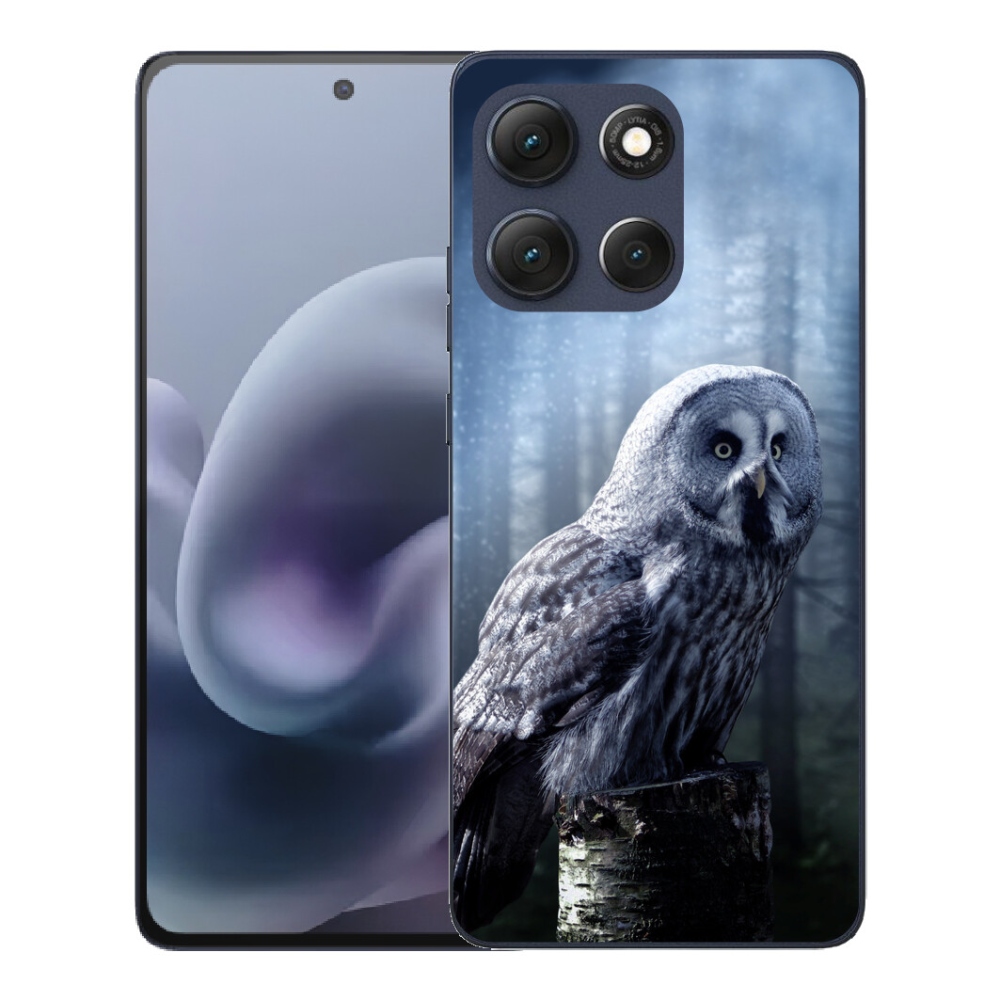 Gelový kryt mmCase na Motorola Moto G86 5G - sova