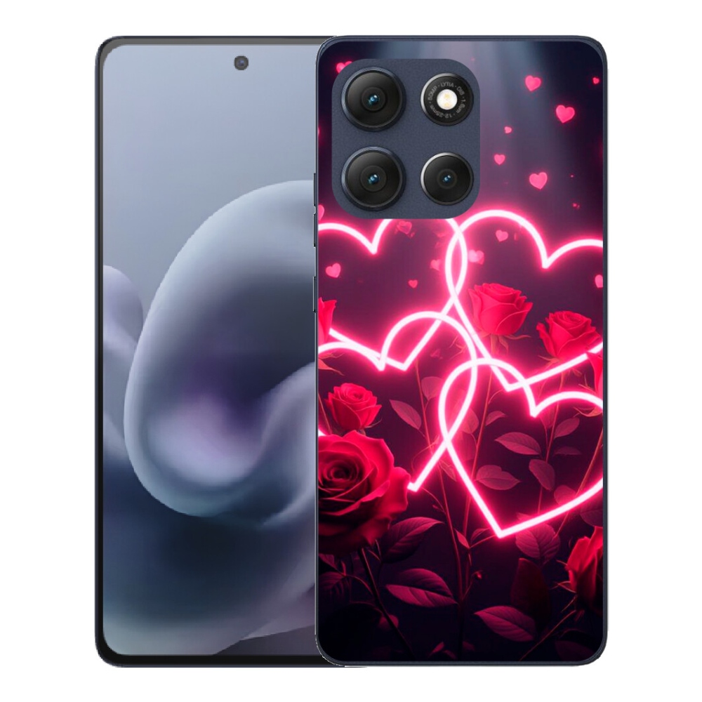 Gelový kryt mmCase na Motorola Moto G86 5G - srdce lásky
